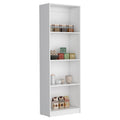Utah 3 Piece Living Room Set With 3 Bookcases, White White Particle Board Engineered Wood