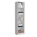 Cedar 2 Piece Living Room Set With 2 Bookcases, White White Particle Board Engineered Wood