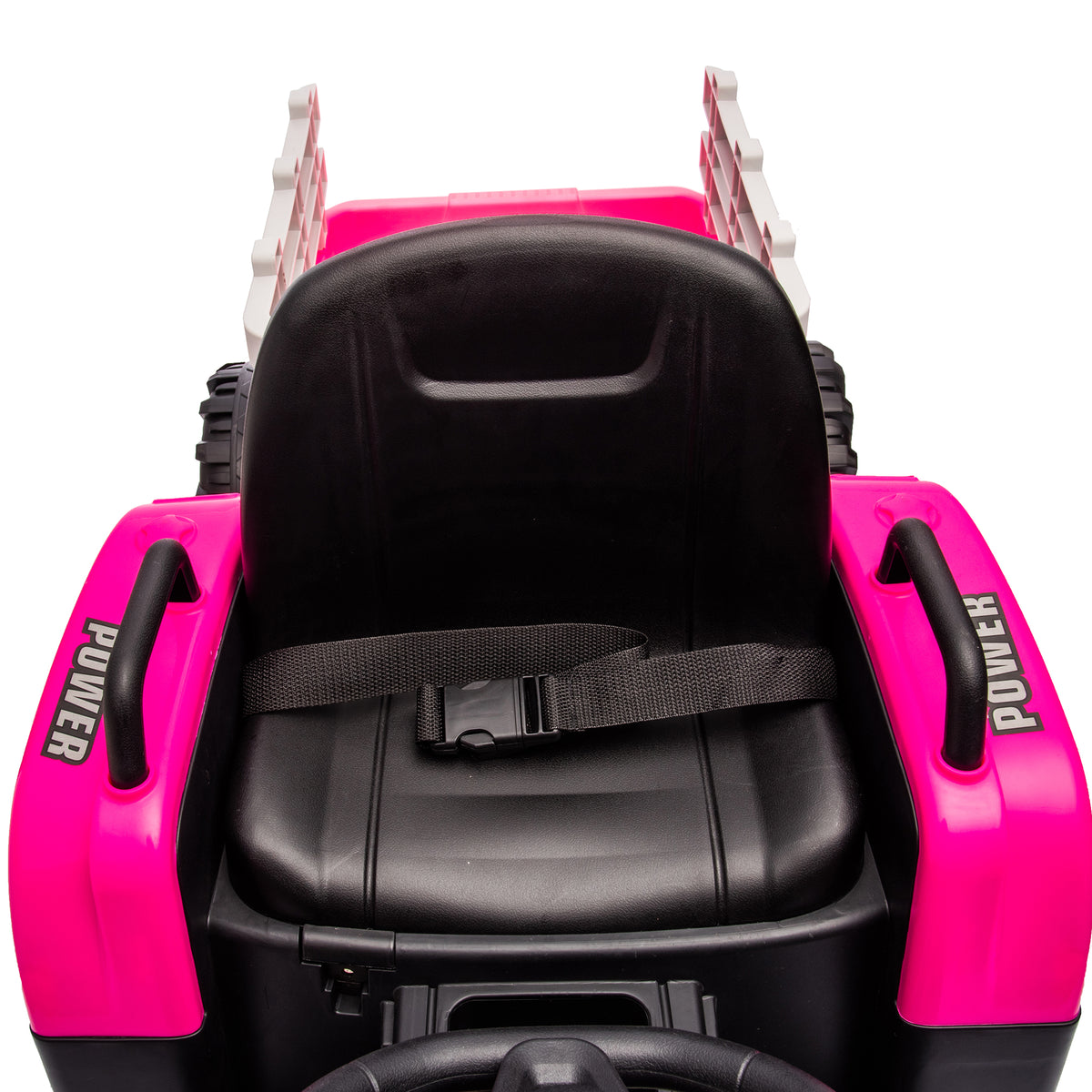 Ride On Tractor With Trailer,24V Battery Powered Electric Tractor Toy, 200W*2Motor 1.86 4.97Mph Remote Control,Electric Car For Kids,Three Speed Adjustable,Usb,Mp3 ,Bluetooth,Led Light, Safety Belt