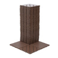 Plastic Interlocking Deck Tiles,44 Pack Patio Deck Tiles,12