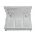 Wall Mounted Cabinet, Hanging Medicine Cabinet With 3 Tiers, Single Louvered Door, Floating Cupboard For Home Bathroom Bedroom, White White Mdf