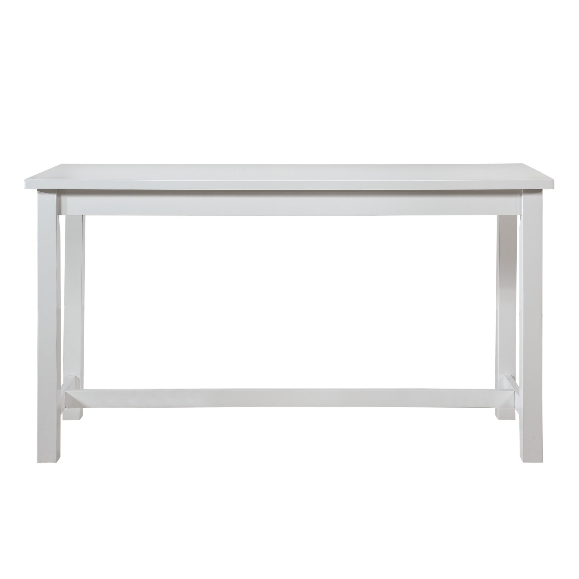 4Pc Counter Height Dining Set White Finish Counter Height Table W Drawer Built In Usb Ports Power Outlets And 3 Stools Casual Dining Furniture Wood Wood White Wood Dining Room Casual,Transitional Rectangular Dining Table With Chair Wood