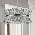 Modern Crystal Chandelier For Living Room Round Cristal Lamp Luxury Home Decor Light Fixture Transparent Modern Crystal