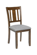 Wooden Dining Chairs Set Of 4, Kitchen Chair With Padded Seat, Upholstered Side Chair For Dining Room, Living Room, Walnut Wood Walnut Solid Back Seats 4 Dining Room Rubberwood Rubber Wood