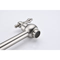 Wall Mount Folding Kitchen Pot Filler Faucet Brushed Nickel Brass
