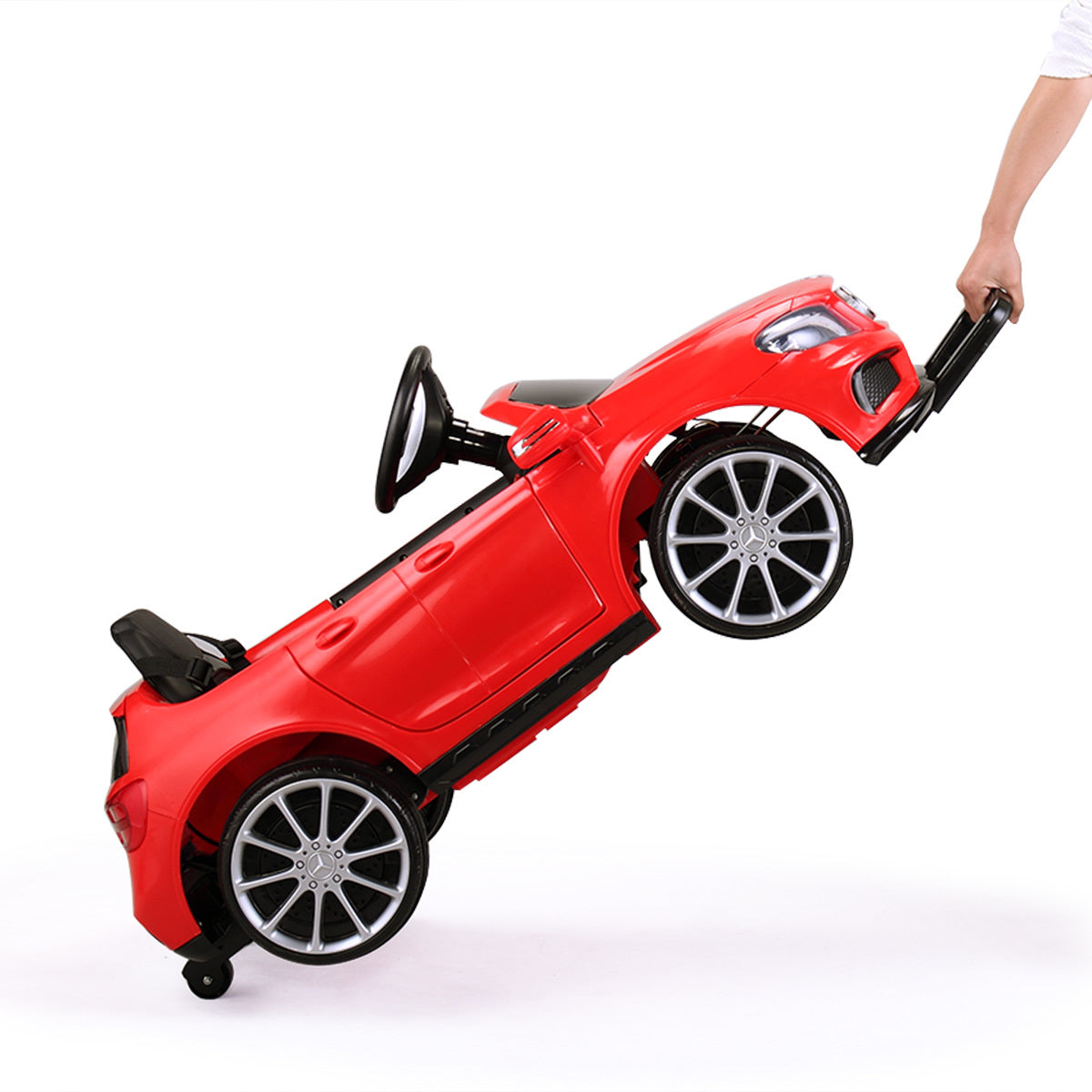 6V Licensed Mercedes Benz Amg Electric Vehicle, Kid Ride On Car With Parental Remote Control ,Mp3 Player Headlights Opening Doors For Children 3 8, Red Red Polypropylene