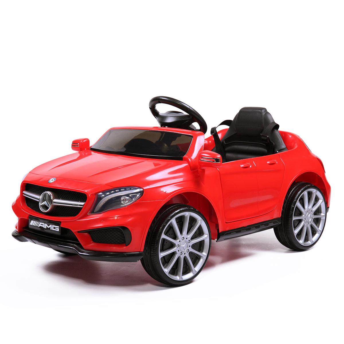 6V Licensed Mercedes Benz Amg Electric Vehicle, Kid Ride On Car With Parental Remote Control ,Mp3 Player Headlights Opening Doors For Children 3 8, Red Red Polypropylene
