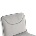 Coolmore Bar Stools With Back And Footrest Counter Height Dining Chairs 2Pc Set,360 Velvet Swivel Bar Stools Set Of 2, Adjustable Counter Height Bar Chairs Gray Velvet Gray Primary Living Space Foam Velvet