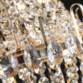 Gold Crystal Chandeliers,Large Contemporary Luxury Ceiling Lighting For Living Room Dining Room Bedroom Hallway Without Bulb Gold Luxury Crystal Iron