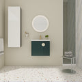 24 Inch Bathroom Vanity With Sink, For Small Bathroom, Bathroom Vanity With Soft Close Door Green 2 Bathroom Wall Mounted Modern Plywood