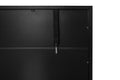 Tv Stand With Solid Ion Feet, Tv Console Table For Living Room, Bedroom Black Particle Board