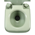5 Gallon Portable Toilet, Flush Potty, Travel Camping Outdoor Green Hdpe