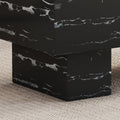 The Black Coffee Table Has Patterns. Modern Rectangular Table, Suitable For Living Rooms And Apartments. 43.3