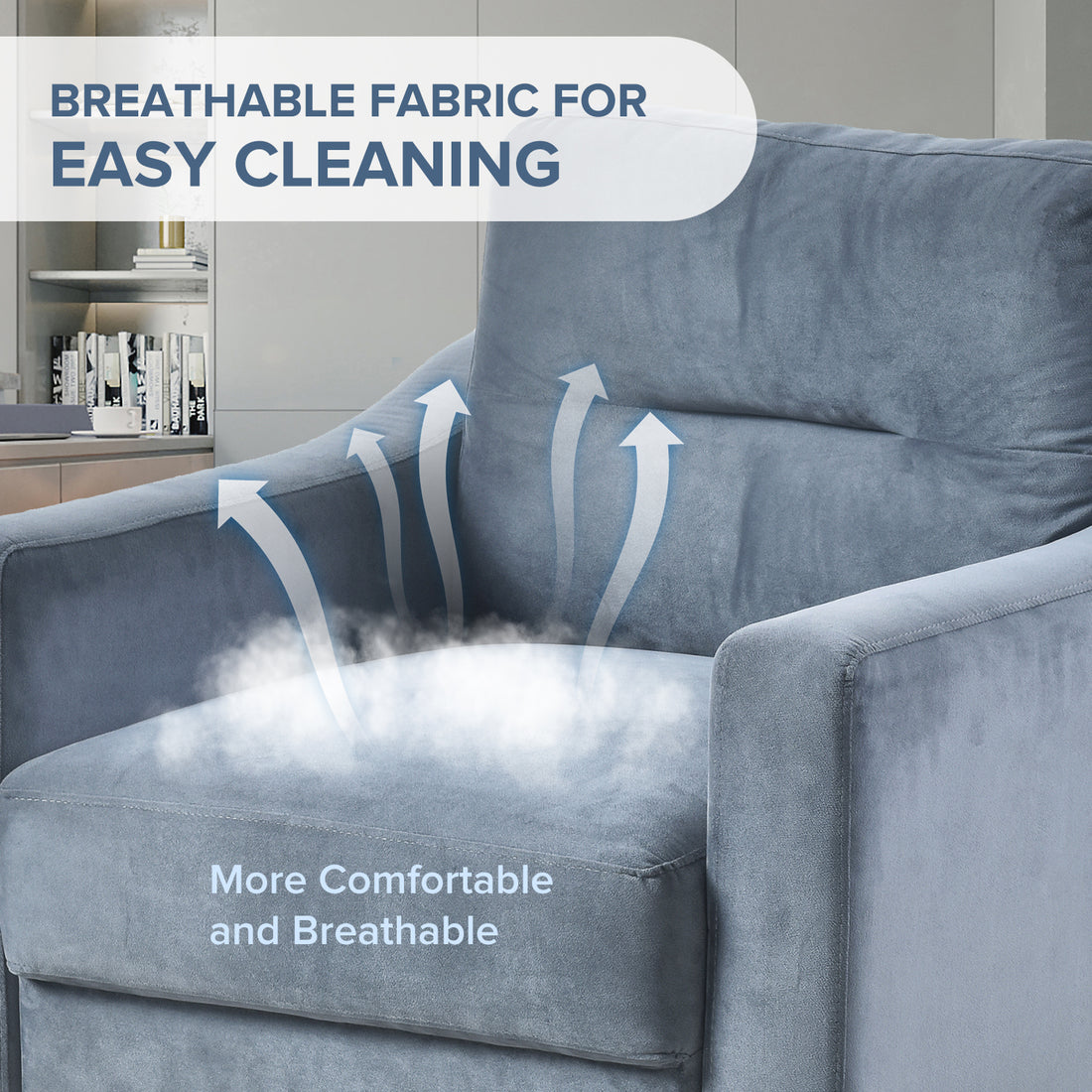 Couch Comfortable Sectional Couches And Sofas For Living Room Bedroom Office Small Space Gray Velvet 1 Seat