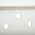 Cat Washroom Bench, Wood Litter Box Cover With Spacious Inner, Ventilated Holes, Removable Partition, Easy Access, White White Mdf