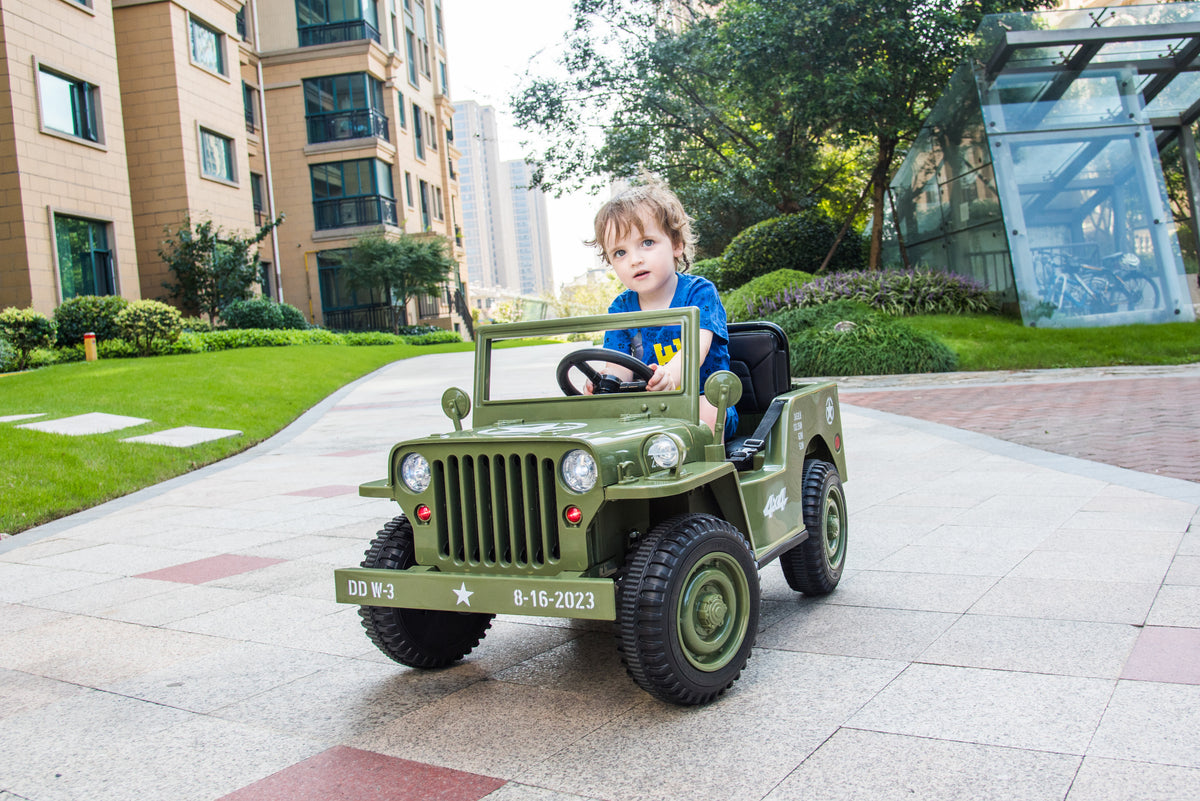 Ride On Car, Kids Electric Car, Tamco Riding Toys For Kids With Remote Control Amazing Gift For 3 6 Years Boys Grils Olive Green 50 99 Lbs 3 To 4 Years Plastic Indoor & Outdoor Use