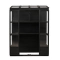 78 Inch Wooden Greenhouse Cold Frame With 4 Independent Skylights And 2 Folding Middle Shelves, Walk In Outdoor Greenhouse, Black Black Seats 2 Garden & Outdoor Casual Wood