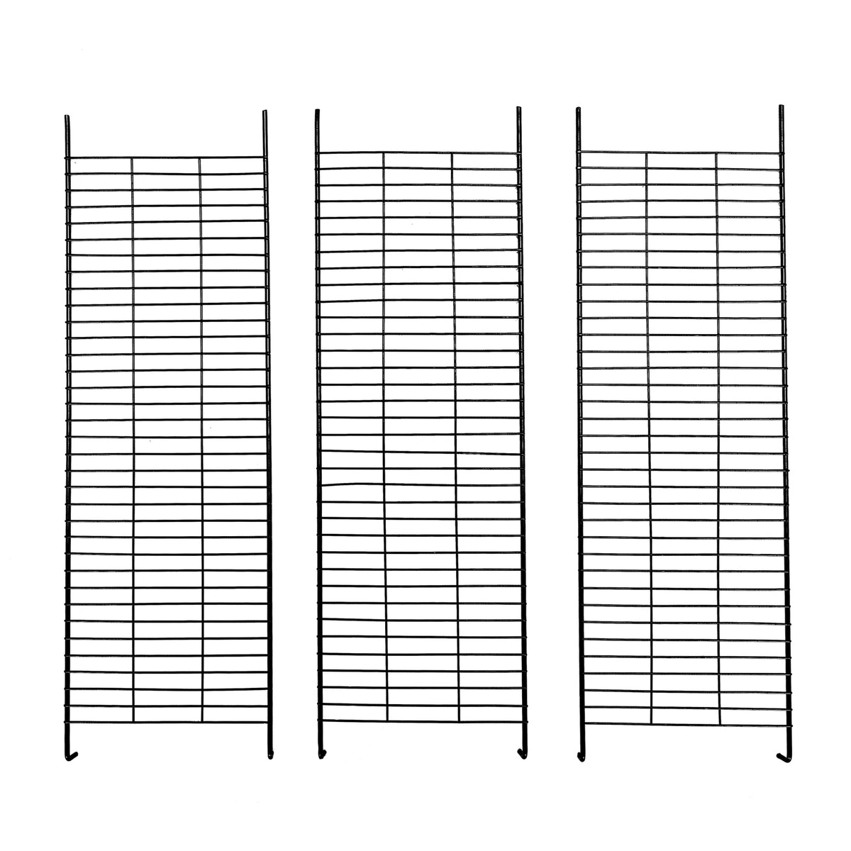 3 Tier Wire Cat Cage, Large Kennels Playpen With 3 Platforms, 3 Ramp Ladders And 4 Doors, Black Black Metal