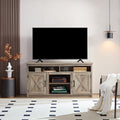 Farmhouse Barn Door Tv Media Stand Modern Entertainment Console For Tv Up To 65