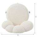 360 Swivel Height Adjustable,Swivel Chair,Teddy Fabric,Home Office Chair White Teddy