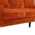 United Storage Sofa Living Room Sofa Cozy Sectional Sofa Orange Polyester 3 Seat