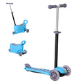 3 In 1 Ride On Push Car, Kids Scooter, Sliding Walker, Push Rider, With Adjustable Handlebar, 3 Balanced Wheels, Removable Storage Seat, For Boys And Girls Aged 2 6 Years Olds, Blue Blue Metal