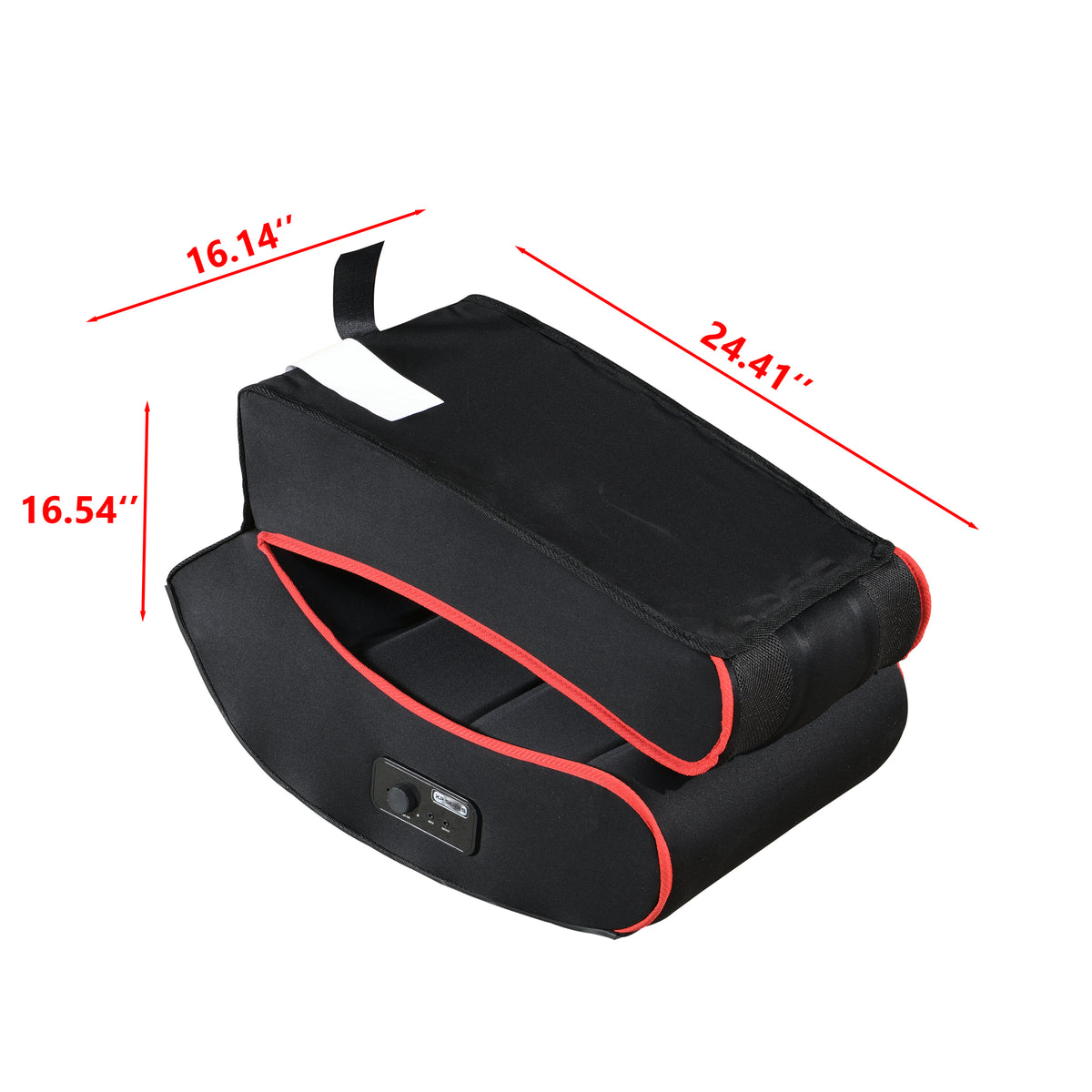 Foldable Gaming Chair With Onboard Speakers Black Red Polyester