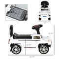 Kids Ride On Push Car, Suv Style Sliding Walking Car For Toddle With Horn, Music, Working Lights, Hidden Storage And Anti Dumping System, White White Metal