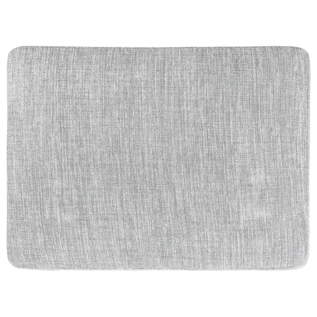 Grey Ottoman With Tapered Leg Grey Wood Primary Living Space Grey Solid Backless Contemporary,Modern Rubberwood Rectangle Armless Foam With Storage Upholstered
