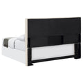 Sand Headboard With Soft Edges Ivory Wood Bedroom Transitional Pine Bed Frame Foam Upholstered
