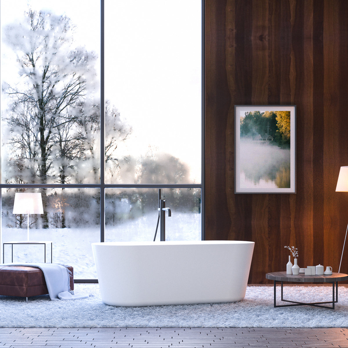 55" Acrylic Freestanding Bathtub, Contemporary Soaking Tub With Chrome Overflow And Drain, Cupc Certified For Quality Assurance, High Glossy White 24A02 55 Gloss White Acrylic