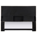 Sand Headboard With Self Welt Details Ivory Wood Bedroom Transitional Pine Bed Frame Foam Upholstered