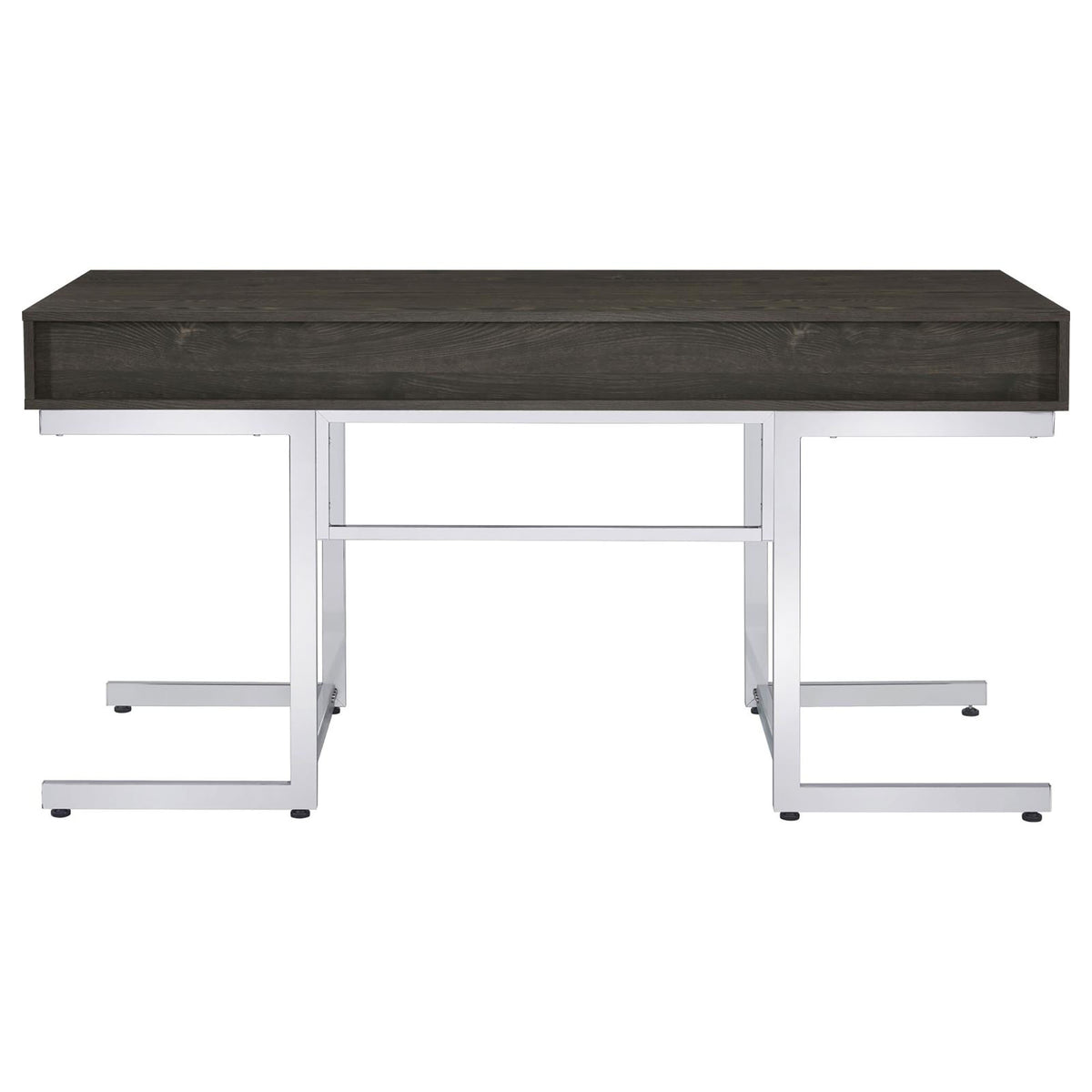 Dark Oak 3 Drawer Writing Desk Brown Writting Desk Office Contemporary,Modern Drawers Desk Wood