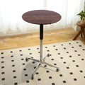 Movable Adjustable Bar Table Pub Table 360 Swivel Counter Bar Height Aluminum Star Base Movable For Stand Desk Bistro Table Dining Room Home Kitchen Table Brown Aluminium Alloy