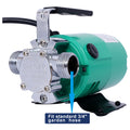 Water Transfer Pump, 115V 330 Gallon Per Hour Portable Electric Utility Pump With 6' Water Hose Kit To Remove Water From Garden, Hot Tub, Rain Barrel, Pool, Ponds, Aquariums, And More Black Steel