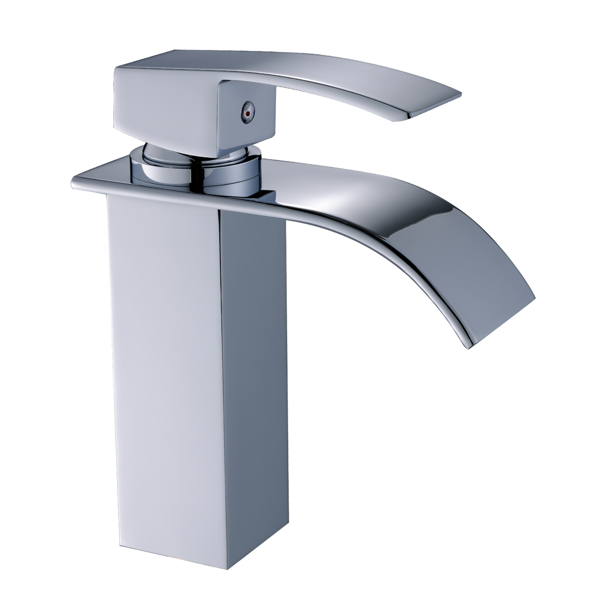 Chrome Bathroom Faucet,Faucet For Bathroom Sink, Single Hole Bathroom Faucet Modern Single Handle Vanity Basin Faucet Bathroom Joystick Geometric One Chrome Side Sprayer Deck Mounted Cartridge Valve Single Hole Faucets Chrome Contemporary 1 Hole Faucets