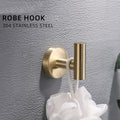 4 Pieces Brushed Nickel Gold Bathroom Accessories Set, Stainless Steel Bathroom Hardware Set, Bath Towel Bar Set, Towel Racks For Bathroom Wall Mounted. Brushed Gold Bathroom Classic,Industrial,Modern Stainless Steel