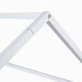 Twin Size Metal House Bed With Fence And Door, White White Metal