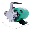 Water Transfer Pump, 115V 330 Gallon Per Hour Portable Electric Utility Pump With 6' Water Hose Kit To Remove Water From Garden, Hot Tub, Rain Barrel, Pool, Ponds, Aquariums, And More Black Steel
