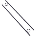 Rebar Stake With Loop 12Pcs Grip Rebar 3 8X 18 Inch Steel Durable Heavy Duty Tent Canopy Ground Stakes With Angled Ends And 1 Inch Loops For Campsites And Canopies Black Steel