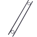 Rebar Stake With Loop 8Pcs Grip Rebar 3 8X 18 Inch Steel Durable Heavy Duty Tent Canopy Ground Stakes With Angled Ends And 1 Inch Loops For Campsites And Canopies Black Steel