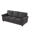 9552 Black Grey 3S Black Chenille