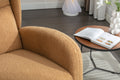 049 Teddy Fabric Rocking Chair With Packet Wood Legs,Khaki Wood Solid Khaki Primary Living Space Foam Wipe Clean Modern Rocking Chairs Eucalyptus Tufted Back Foam Teddy