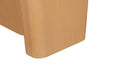 Tapered Tabletop Side Table Natural Wood Natural Wood Mdf