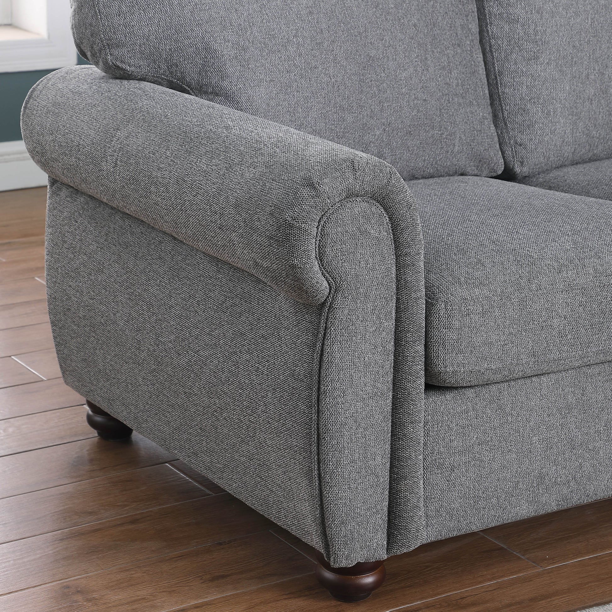 9552 Dark Grey 3S Dark Grey Chenille