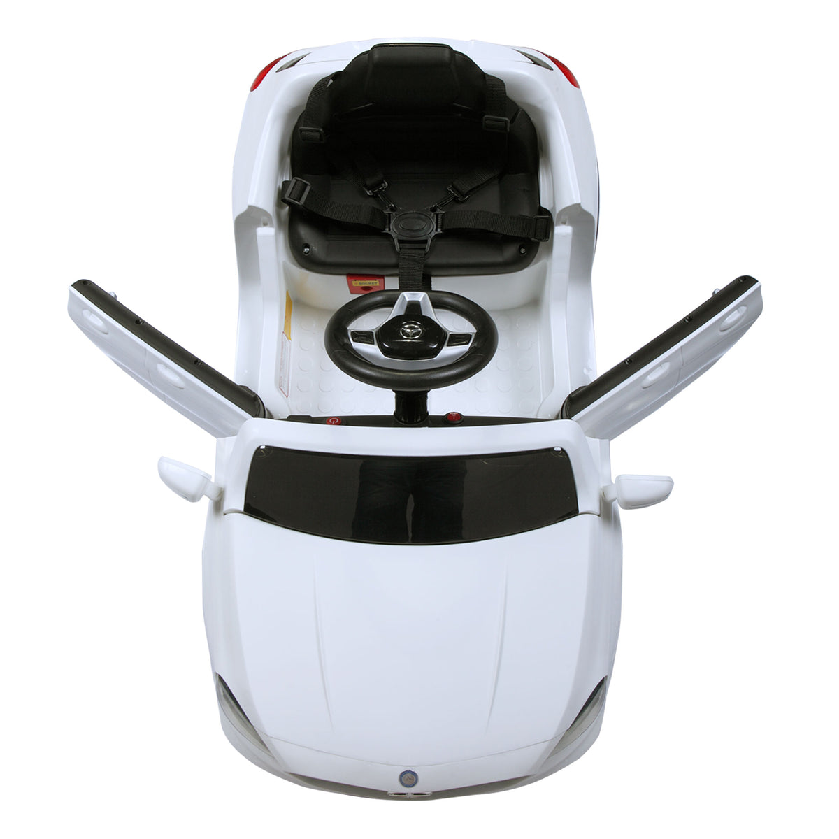 6V Mercedes Benz Amg Electric Vehicle, Kid Ride On Car With Parental Remote Control, Mp3 Player Headlights Opening Doors, For Children 3 8, White White Polypropylene