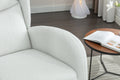 049 Teddy Fabric Rocking Chair With Packet Wood Legs,Ivory Wood Solid Ivory Primary Living Space Foam Wipe Clean Modern Rocking Chairs Eucalyptus Tufted Back Foam Teddy