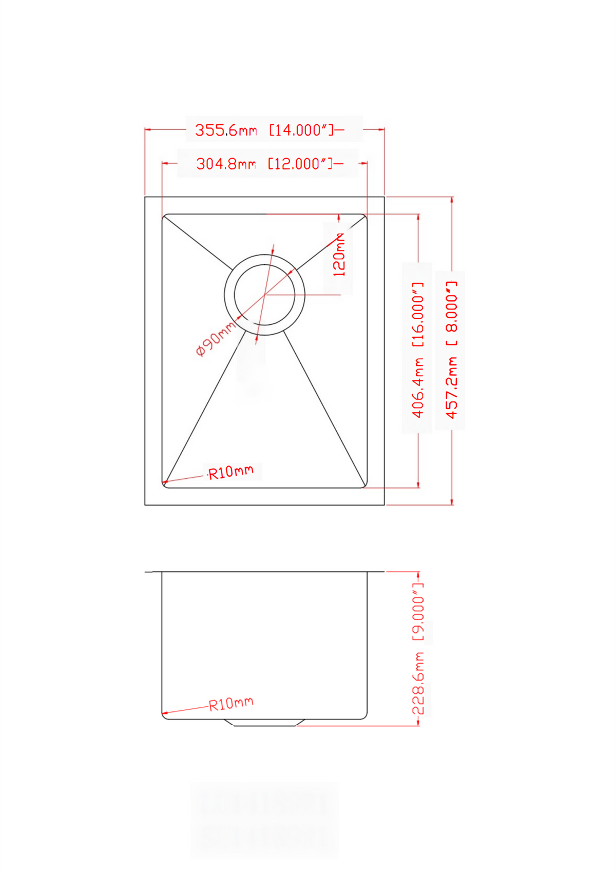 Bar Sink Undermount Sarlai 14"X18" Undermount Single Bowl Stainless Steel Bar Prep Sink Small Kitchen Sink Brushed Nickel Stainless Steel