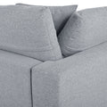 Modern Large U Shape Sectional Sofa, 2 Large Chaise With Removable Ottomans For Living Room Grey Polyester Primary Living Space Pillow Back American Design Polyester 6 Seat