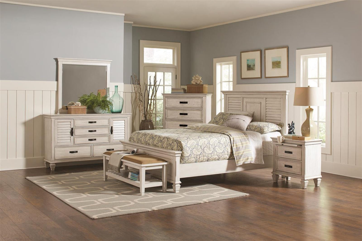 Antique White Bench Ivory White Bedroom Brown Farmhouse,Rustic Rubberwood Shelves Foam Wood